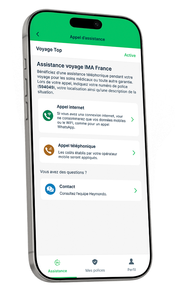 App de asistencia en viaje